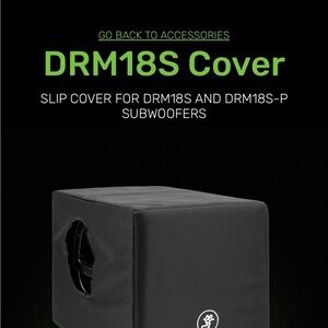 Mackie Black DRM18S Subwoofer Cover